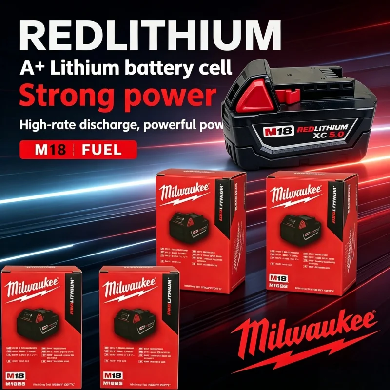 milwaukee-m18-6000mah-18v-high-output-rechargeable-lithium-ion-battery-milwaukee-m18-cordless-power-tools-stable-power-supply