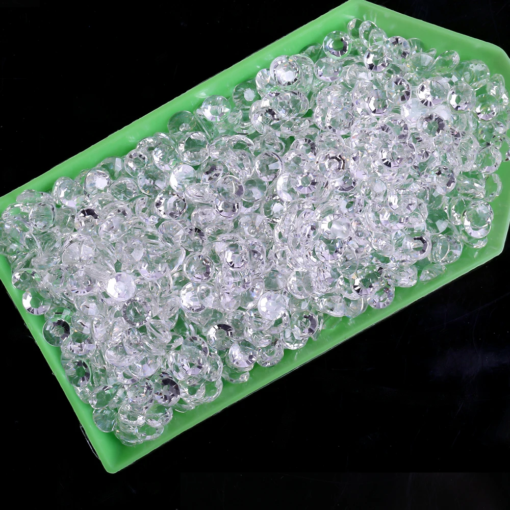 Clear Resin Crystals Flat Back Brilliant Round Rhinestones Bulk VC Stones Glitter Gems Transparent Ab Strass No Hotfix 2-6mm