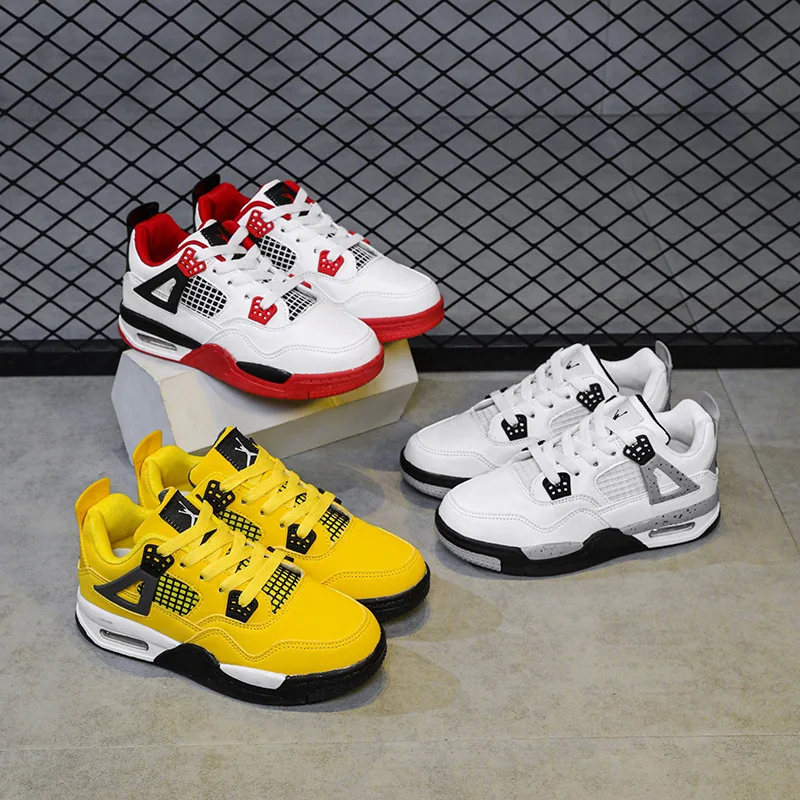 

2025New Comfortable CasualAJ4Children's Basketball Shoes Sneaker High Quality31-36Youth Sneaker