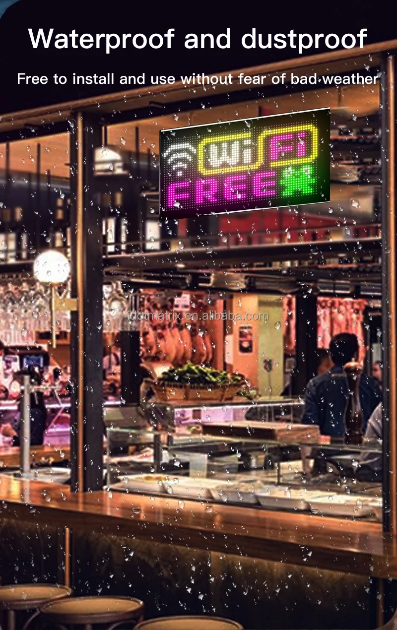 32*64 تصميم مجاني قابل للبرمجة APP التحكم Led اسم الشعار تسجيل لوحات مصفوفة Led مرنة الإعلان شاشة Led للإعلان