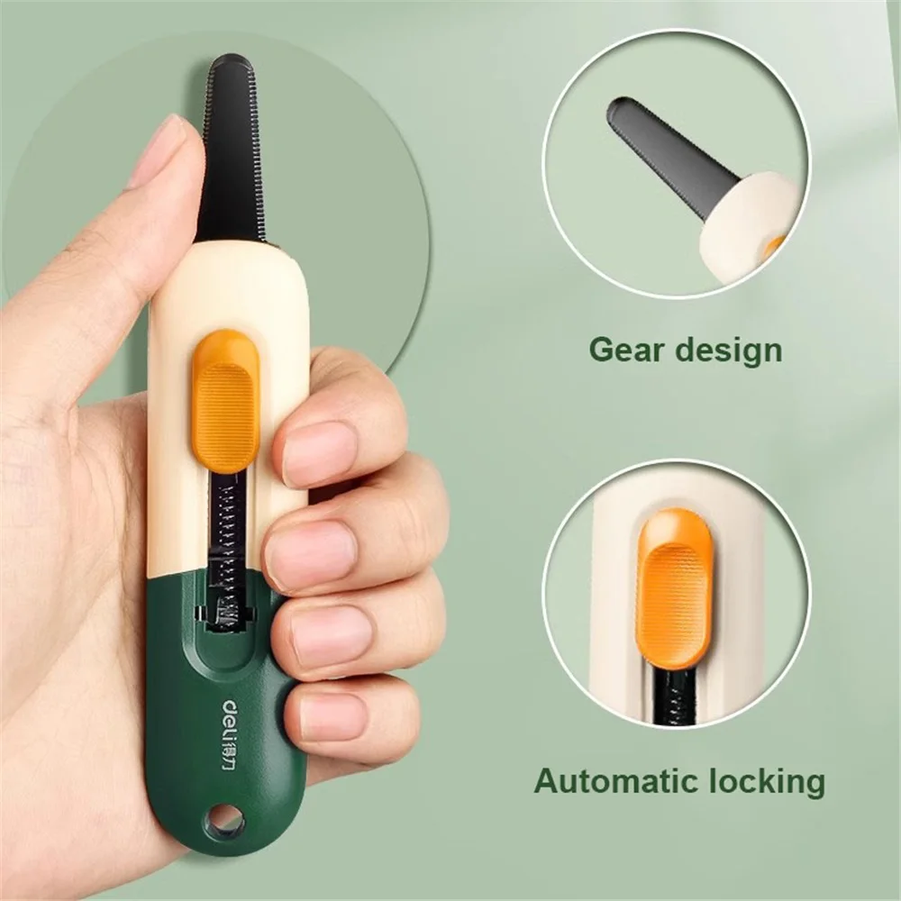 1Pc Utility Knife Multipurpose Pocket Knife нож Paper Box Cutter Letter Opener Anti-sticking Retractable Blade for Home Office