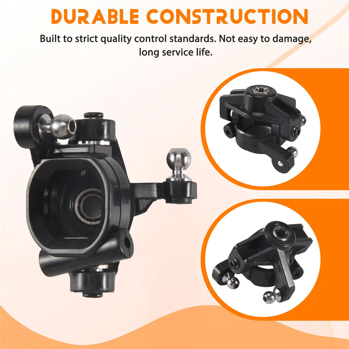 مجموعة حامل المحور الخلفي لمفصل التوجيه C-Hub من BAAA لـ Wltoys 144001 144010 124016 124017 124019   قطع غيار السيارات RC