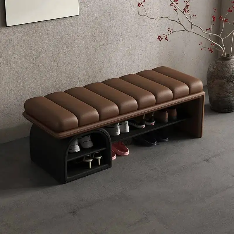 Ottomans Shoe Bench Household Entrance Door Stools Luxury Minimalist Premium Taburete Para Comfortable Los Pies Home Furniture