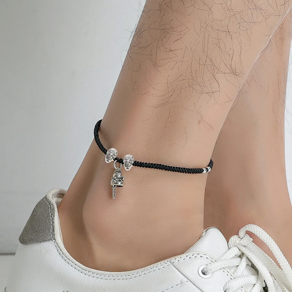 

60pcs Alloy Beads Large Hole Skull Charms For Diy Jewelry Making Pendant Ornament Craft Accessories Loose Beads Bracelets