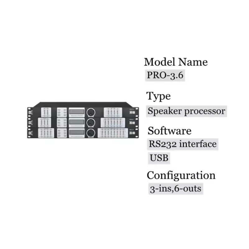 

PA System Processor DSP Audio Mixer Music Instrument System for Stage Sound Equipment