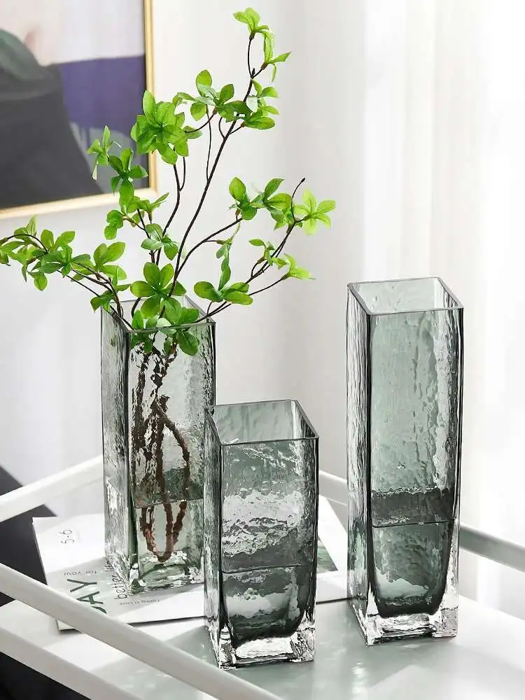 

Japanese Instagram Glass Vase Transparent and Simple Creative Hydroponic Flower Arranger Small and Fresh Living Room Dry Flower