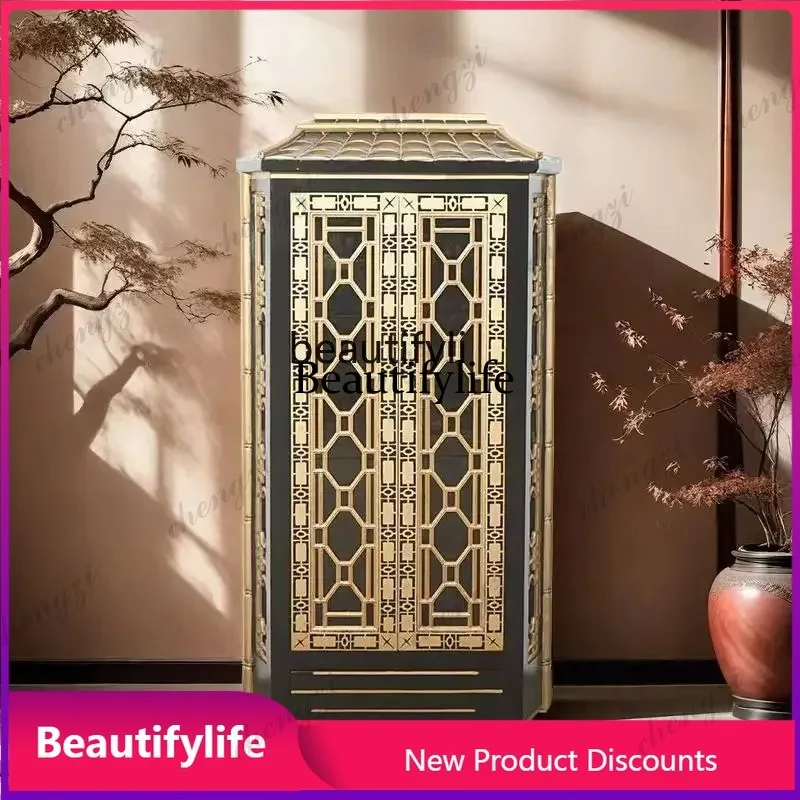 03 51 New Shrine Standing Cabinet Buddhist Hall Shrine Offering Table Buddhist Cabinet Carved Solid Wood Buddhist Shrine Pavilio