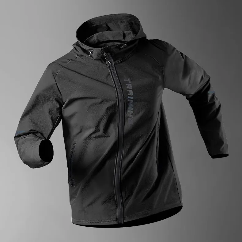 Men's Running Jacket Windproof Sport Training Coat for Spring  Autumn Waterproof  Quick-Dry Rainproof Cycling Windbreaker coats