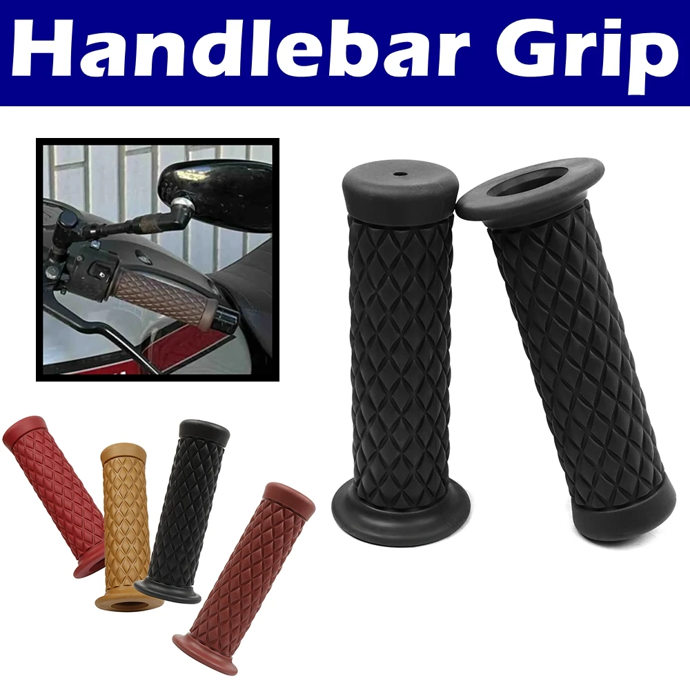 

7/8" 22mm Motorcycle Vintage Handlebar Grip For Kawasaki Yamaha Honda KTM Earth Tone High quality Universal Handle Grip Cover