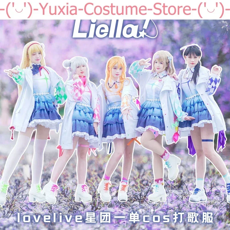 

Anime! LoveLive! SuperStar!! New Team Liella SJ Shibuya Kanon Arashi Chisato Tang Keke Heanna Sumire Uniform Cosplay Costume