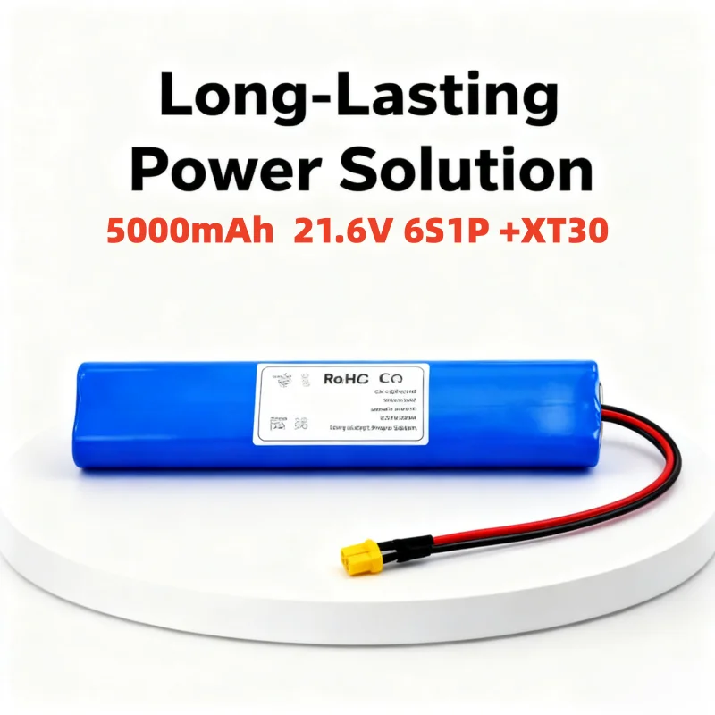 

6S1P 21.6V 5000mAh Rechargeable Lithium Battery Pack Compatible with 130W/150W Electronic Scooters ultra-large capacity