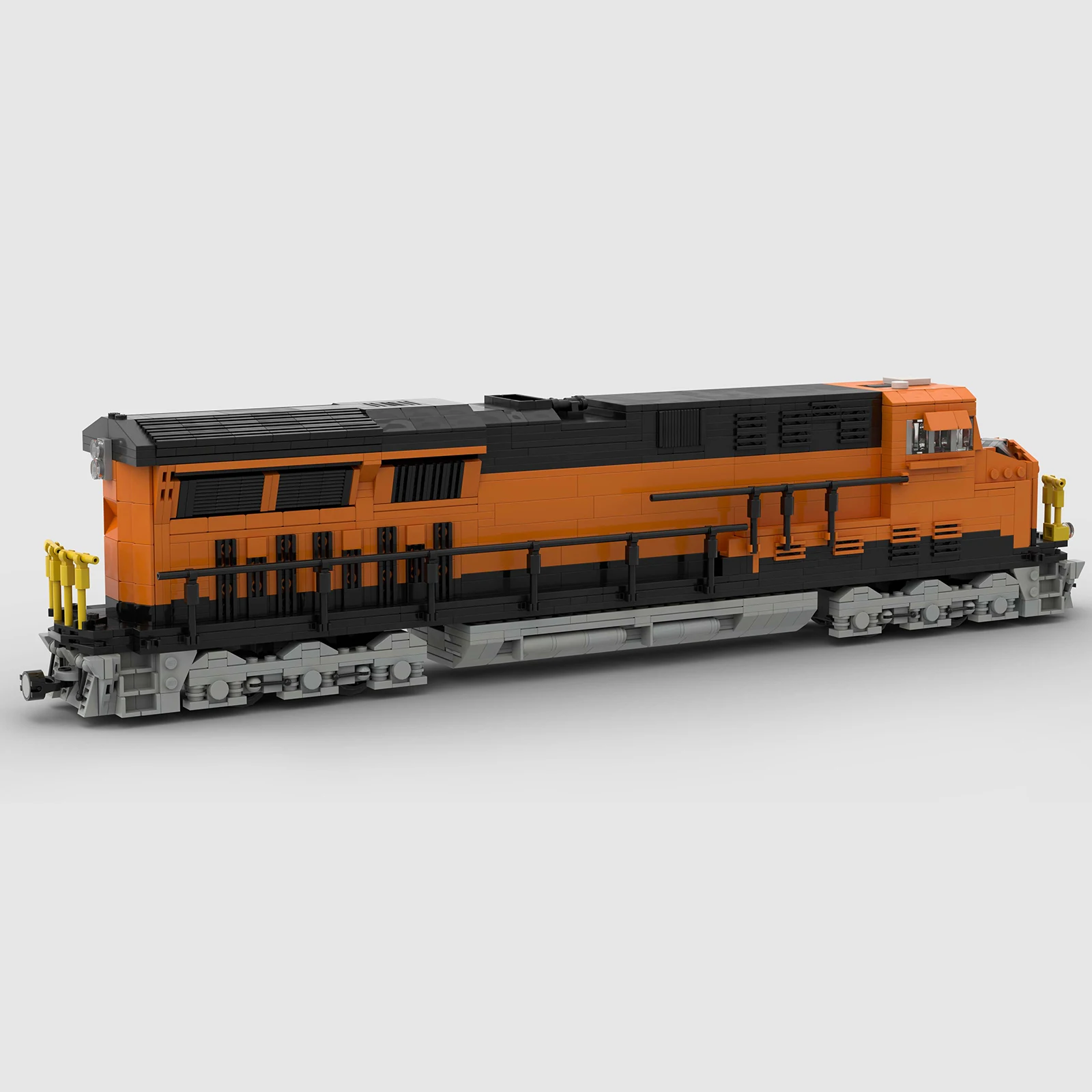 Motor Train MOC Building Blocks Dynamic 8wide ES44AC Locomotive Model Small Particles Bricks Kit DIY Assembly Toys Xmas Gifts