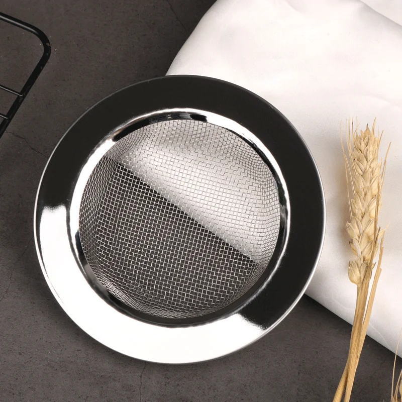 1PCS Kitchen Sink Filter Stainless Steel Mesh Sink Strainer Filter Bathroom Sink Strainer Drain Hole Filter Trap Waste Screen