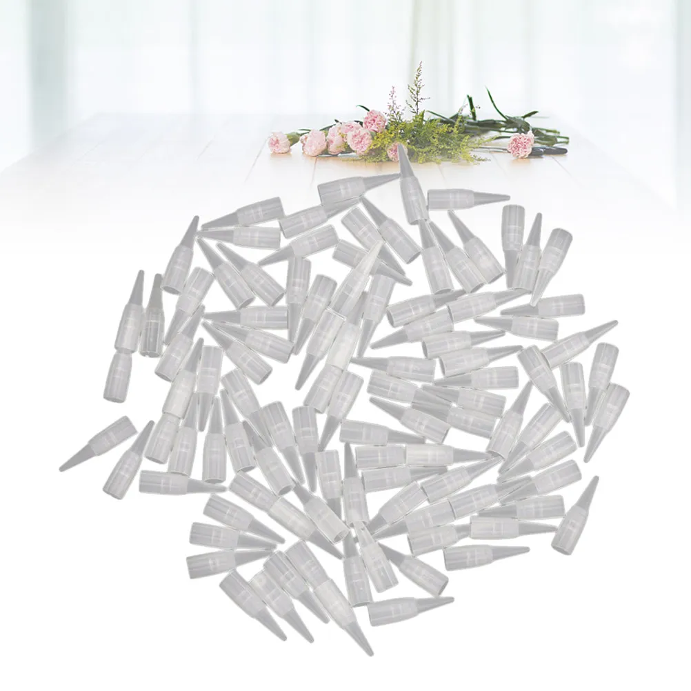 

100Pcs Eyebrow Needle Tips Disposable Plastic Nozzle for Machine Smooth Airflow Control Transparent Safety