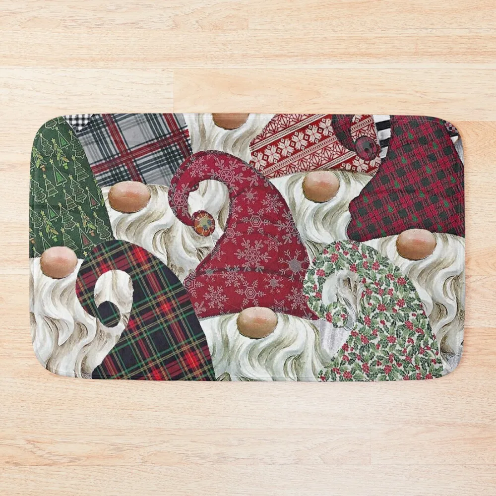 

Gnome, Gnomes ,Christmas Gnome, Christmas, Bath Mat Non-Slip Bathroom External Entrance Doormat Bathroom Gadgets Mat