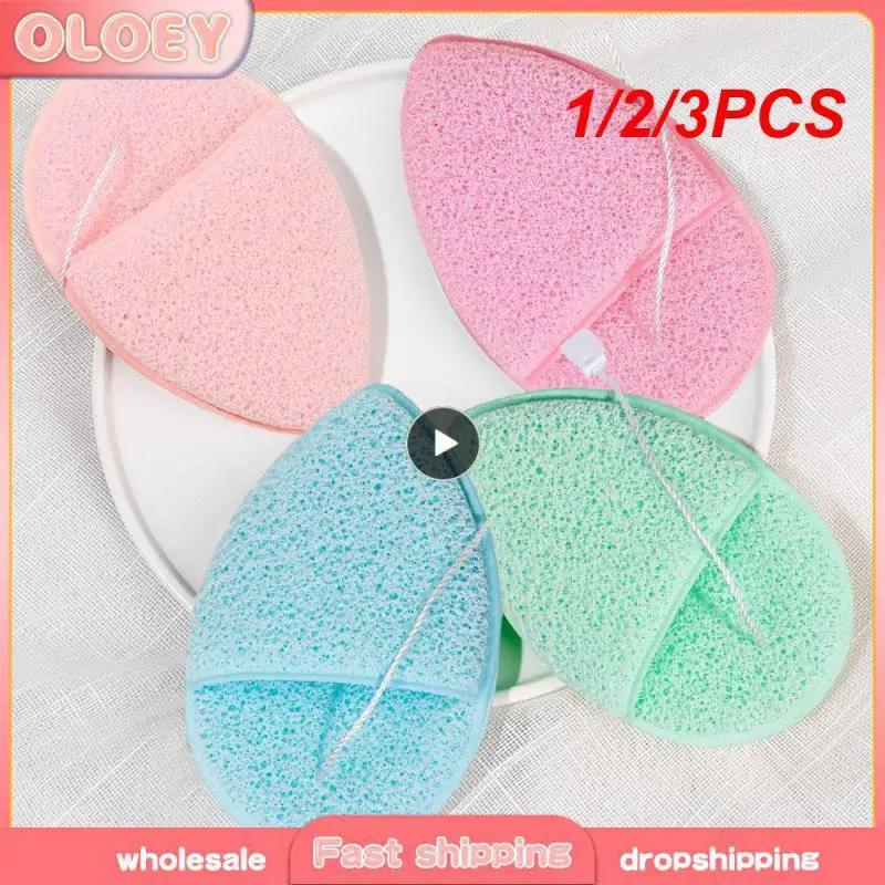 1/2/3PCS Beauty Tools Makeup Remover Sponge Q Bomb Skin-friendly Face Wash Can Be Reused Exfoliation Face Towel