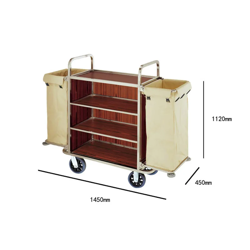 Carrello per le pulizie del servizio di pulizia dell'assistente della stanza dell'hotel di lusso 2025 Carrello per l'anziani dell'hotel