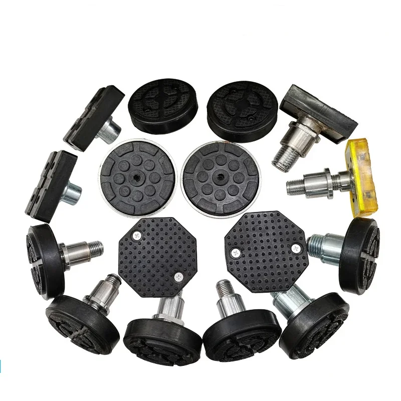 1PC Car Lift Rubber tray Heightening Feet Plus High Leg Pads Shaft Diameter 35/38 mm Single Hhole 2 Holes