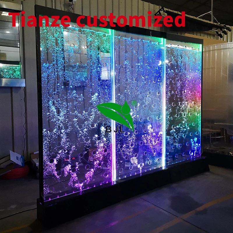 

(Customized) digital programming swirl salon water bubble wall room divider