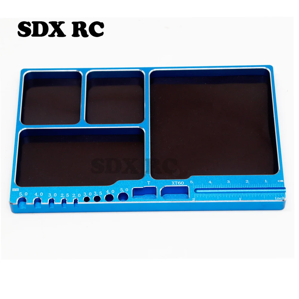 Placa de bandeja de tornillo multifunción con imán para coche teledirigido, herramienta para TRX-4 SCX10 TAMIYA TT02 XV01 HSP ARRMA WLtoys YIKONG 4082 4102 4103