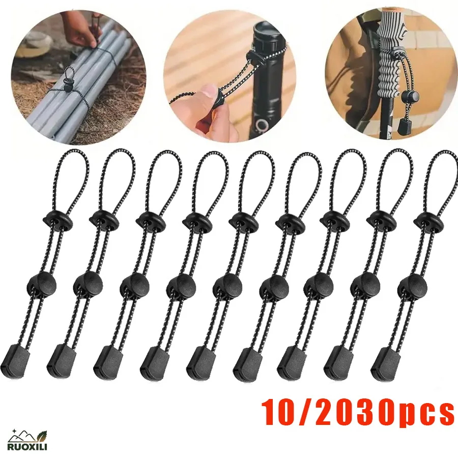 

﻿ 10/20/30pcsTrekking Hiking Pole Fixing Tie Cord Rope Outdoor Sports Small Backpack Walking Stick Holder for Camping Mountain