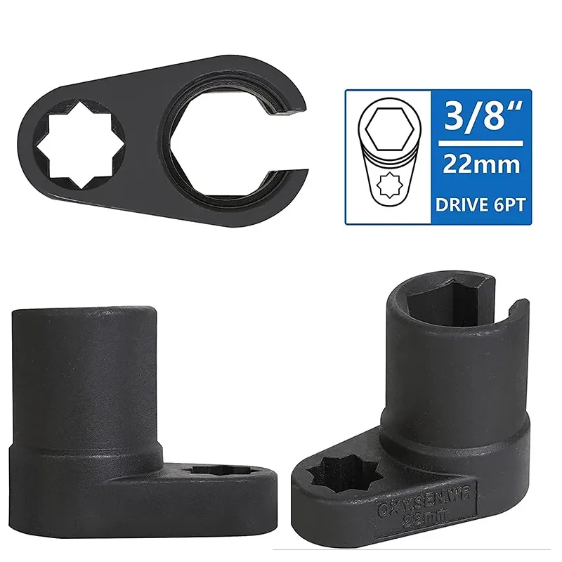 1 Set of Oxygen Sensor Socket Wrench Set Metric Socket Installation  Remove Oxygen Sensor Tool KitManual Disassembly Tool