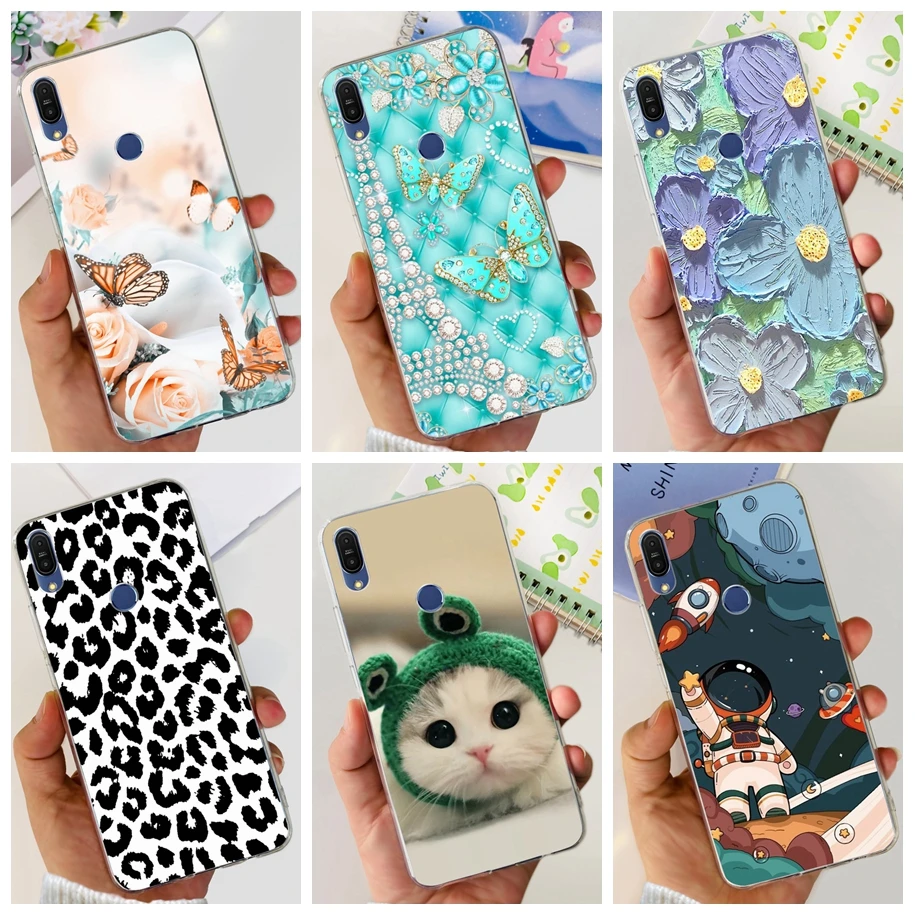 For Asus Zenfone Max Pro M1 M2 Case Cover ZB601KL ZB602KL ZB631KL ZB631KL Phone Cases Fashion Leopard Butterfly Clear TPU Covers