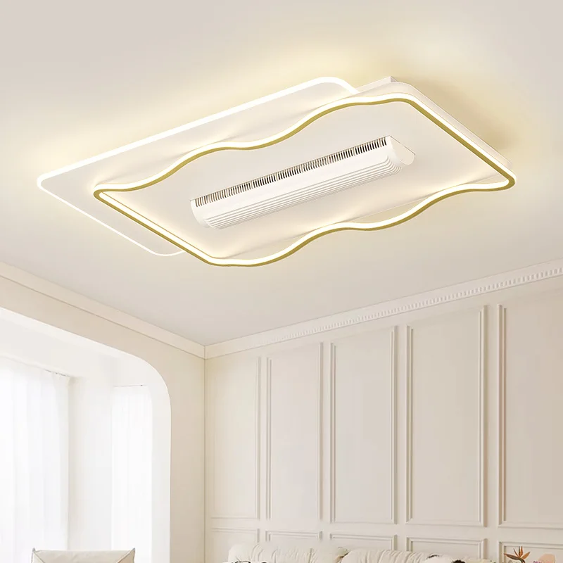 

Vaneless fan light with 180 degree blowing, new ceiling light with modern full spectrum high brightness