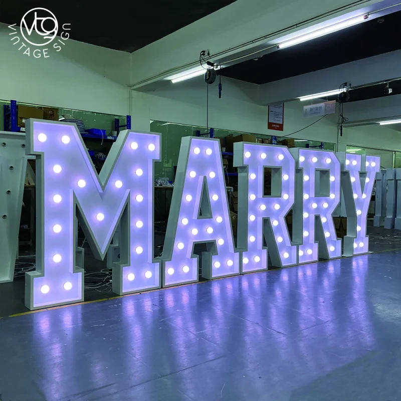 (customized)Marry Me Marquee Letter Light Up Wedding Sign Large Love Illuminated Letters With Factory Prices