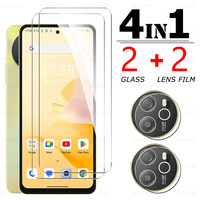 4in1 9H Tempered Glass & Lens Protective Film For Blackview Shark 8 Black view Shark8 6.78inch Camera Clear Screen Protector