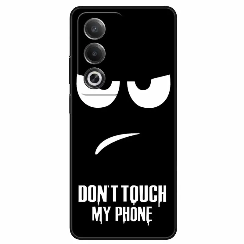 For OPPO A80 5G Case 6.67\'\' Cool Black Soft TPU Silicon Back Covers for A 80 OPPOA80 5G A80 2024 Phone Cases Funda Coque CPH2639