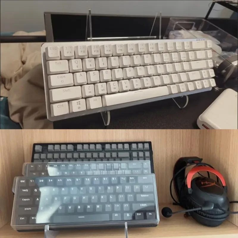 F68C Mechanischer Tastatur -Displayhalter, Desktop Clear Tastatur Rack Computer Tastatur Speicherregal Speicherhalter