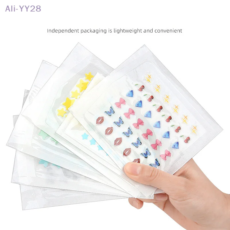 {YY28} 24/28/36 قطعة لون ستار فراشة القوس حب الشباب بقع غرواني مائي بثرة ملصق المخفي بقعة الوجه العناية بالبشرة ماكياج أداة #3