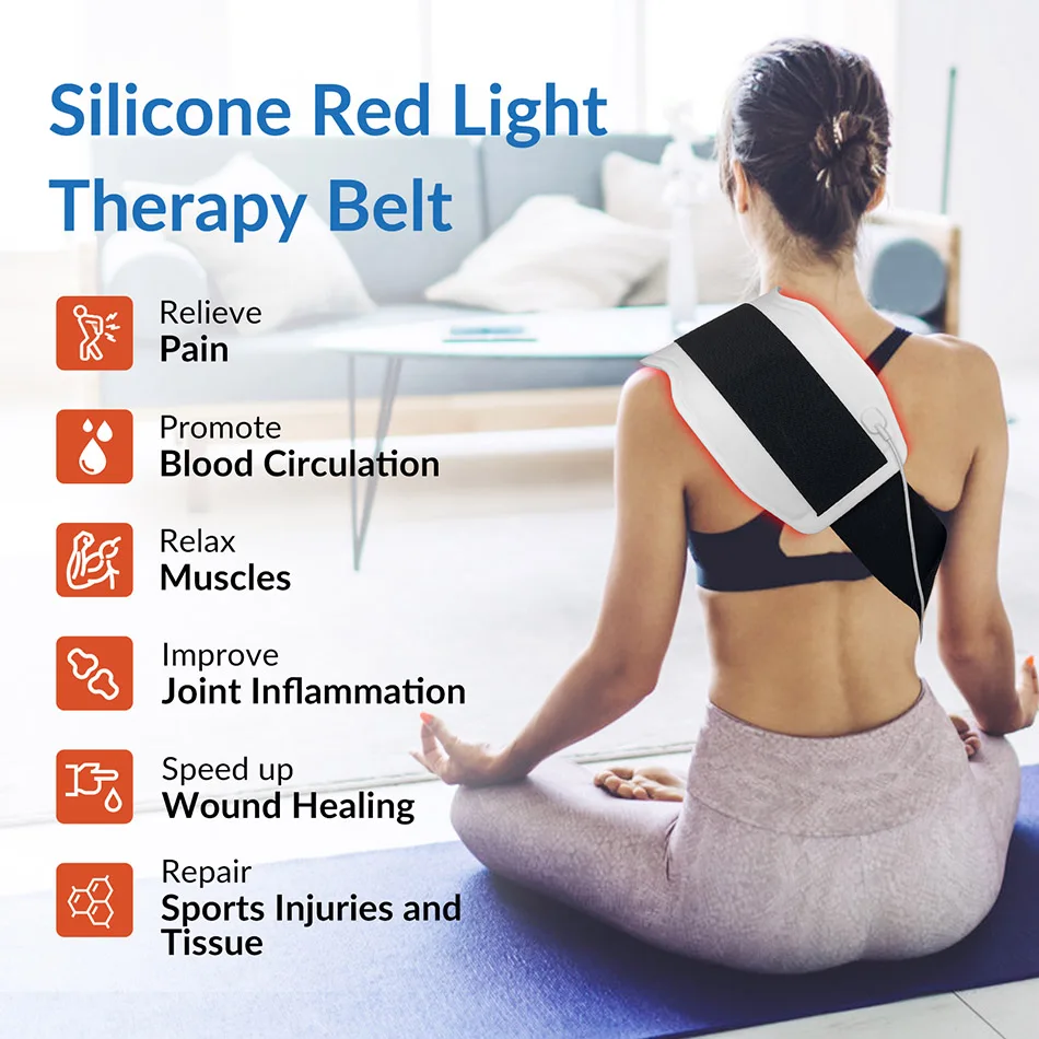 

2026 Pet Therapy Infrared Red Light Therapy Belt Wearable Therapy Device for Pain Relief Muscle Recovery Physiotherapy Home Use