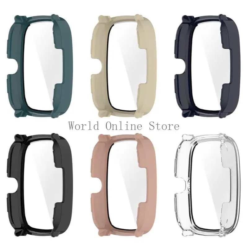 Smartwatch Housing PC Glass Film Cover Case مناسبة لـ متكامل شاشة واقي SHERK SHORCHPROOK SLEEVE 87HC