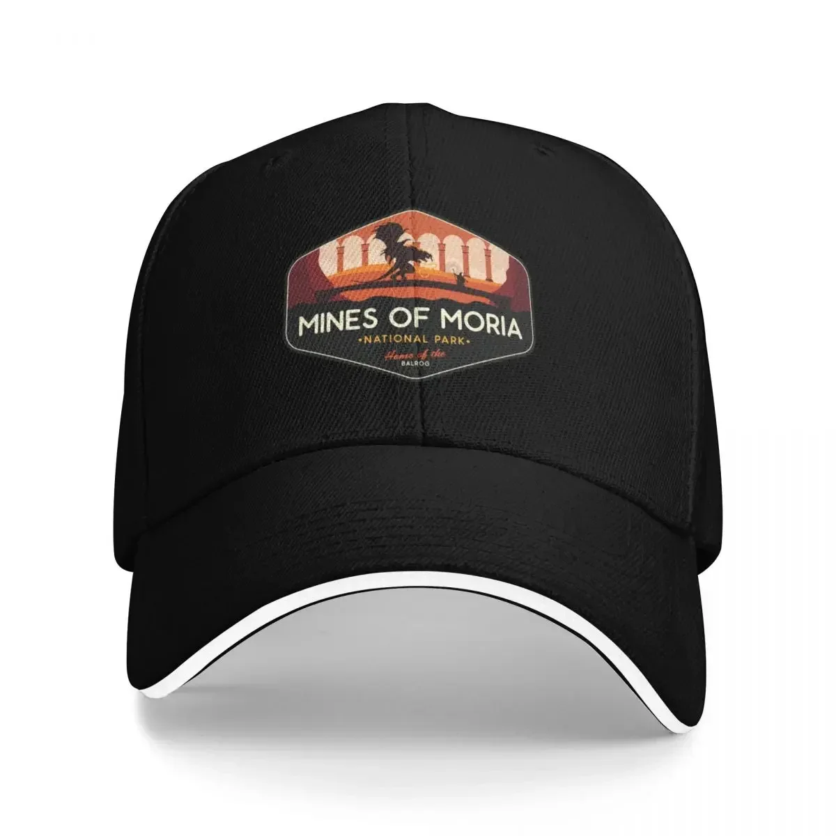 Parque Nacional de Moria - ¡El Hogar del Balrog! Gorra de béisbol, sombrero rígido, para salidas a la playa, sombrero de talla grande para hombres y mujeres.
