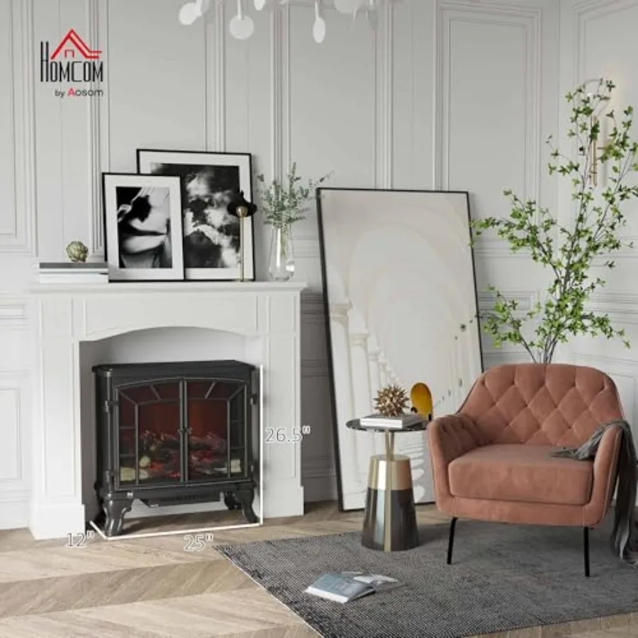 ขอบเตาผิงสมัยใหม่พร้อมลวดลายตกแต่ง ภายในกว้าง 29 นิ้ว สีขาว