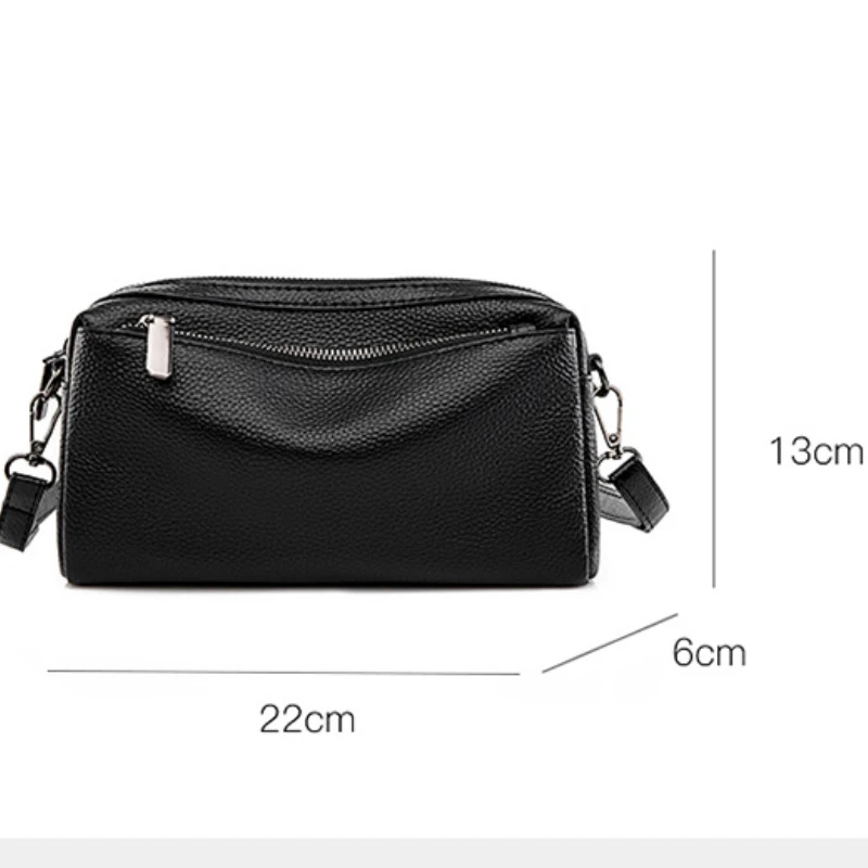 Genuine Leather Women's Phone Bag Single Shoulder Crossbody Bag Ladies' Lightweight Soft Leather Fashionable Small Purse