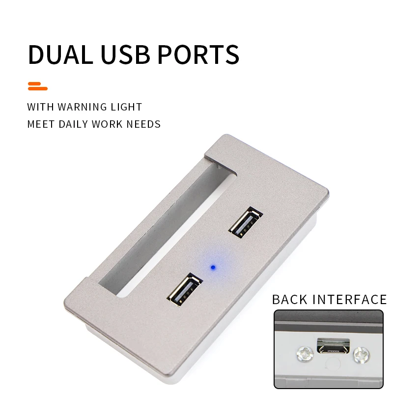 Computer Desktop Multifunctional Wire Organizer Usb Design Brush Wire Cover Plastic Frosting Process Office Furniture Desk Table