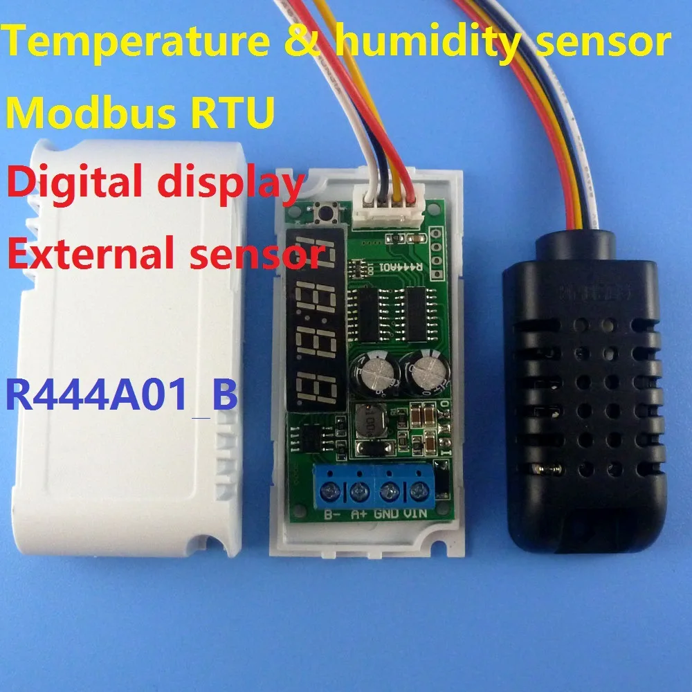 

Цифровой дисплей DC5-24V RS485 Modbus RTU с внешним датчиком температуры и влажности AM2320, модуль замены DS18B20 SHT10 SHT20