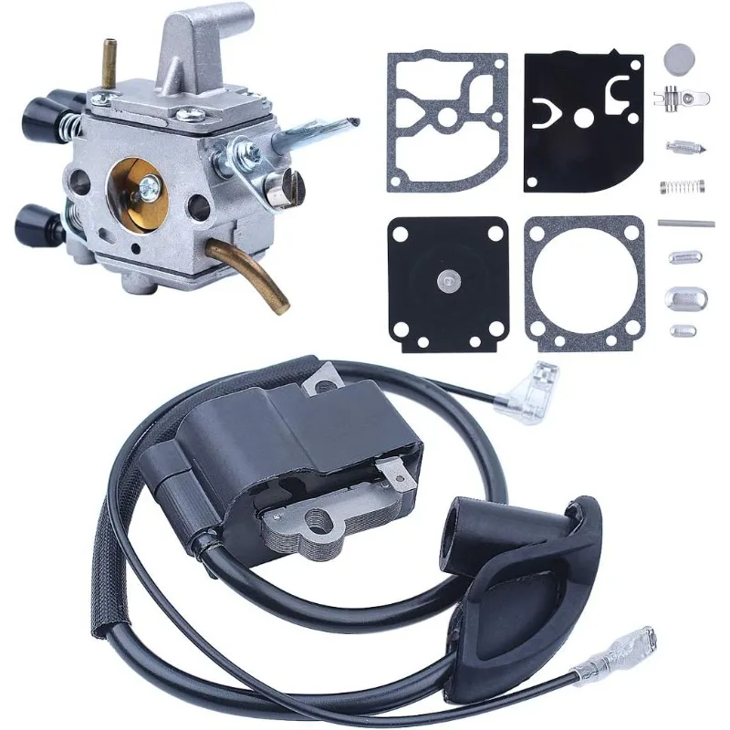 Ignition Coil Carburetor Repair Kit Diaphragm For STIHL FS250 FS250R FS300 FS350 Lawnmower Parts 41344001301