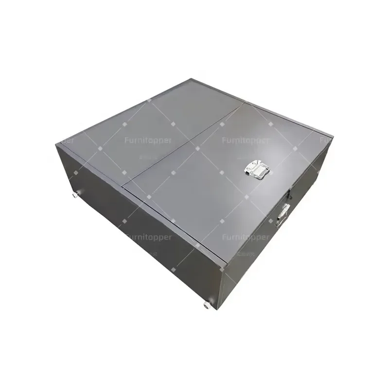 Large Metal Under Bed Storage Box With Wheels Rolling Organizer Container For Bedroom Closet Space Saving Heavy Duty Cupboard