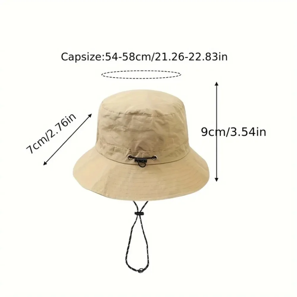 Chapéus de Pescador de Secagem Rápida para Mulheres e Homens, Proteção Solar Anti-UV, Chapéus Panamá Impermeáveis para Camping, Dobráveis, Chapéus de Sol Bob