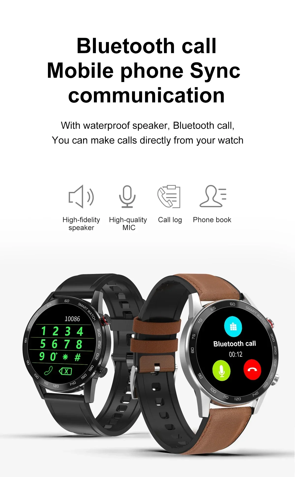 Zordai DT95 Smart Watch Men Women Smartwatch For iPhone Samsung Xiaomi Huawei Heart Rate Monitor Sport Fitness Waterproof IP68