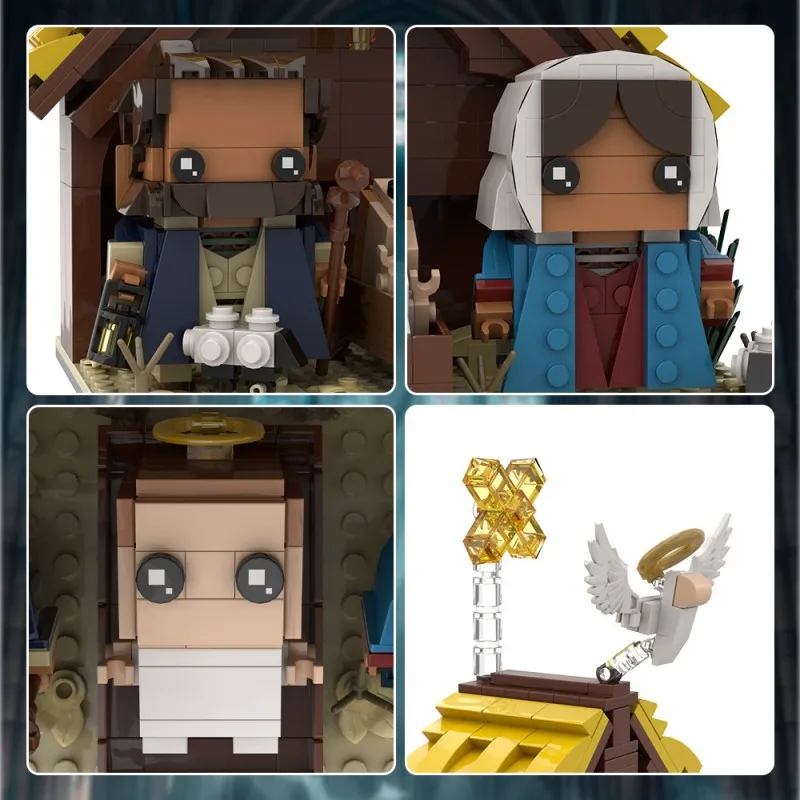 MOC Baby Jesus importer décennie ks for Children, Brickheadz, Joseph Mary and Jesus Cartoon, Anim Figures Toys, Christmas Gifts