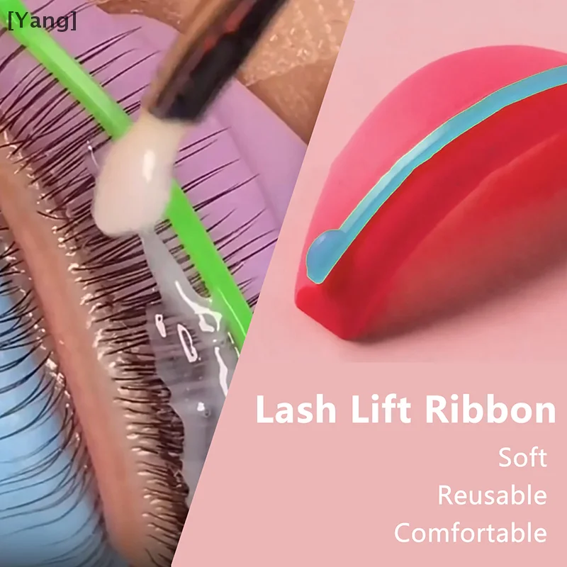 

3Pairs Soft Silicone Lash Lift Ribbon Tape Reusable Eyelash Perm Eyelash Curler Pads Eyelash Extension Supplies Makeup Tool