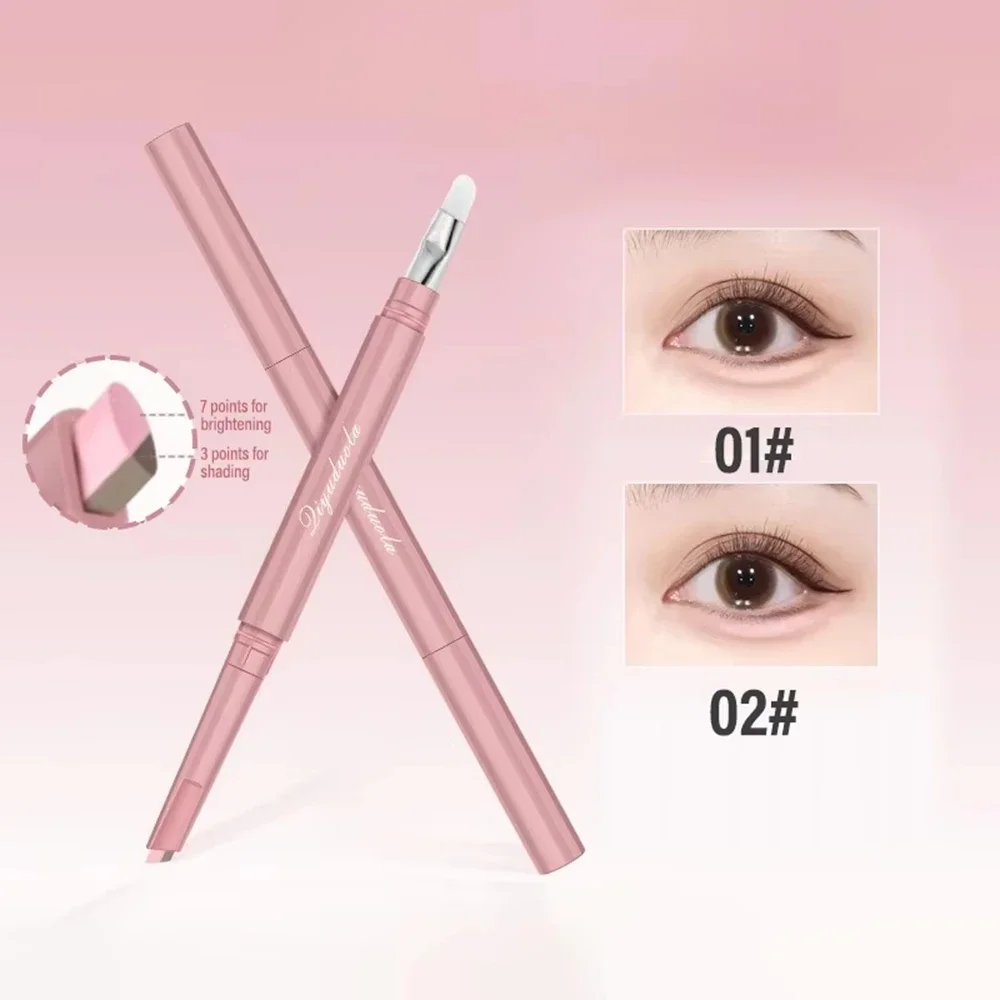 브라이트닝 에이교살 펜슬 방수 내추럴 듀얼 컬러 눈 밑 하이라이터 섀도우 펜 컨투어 아이 메이크업