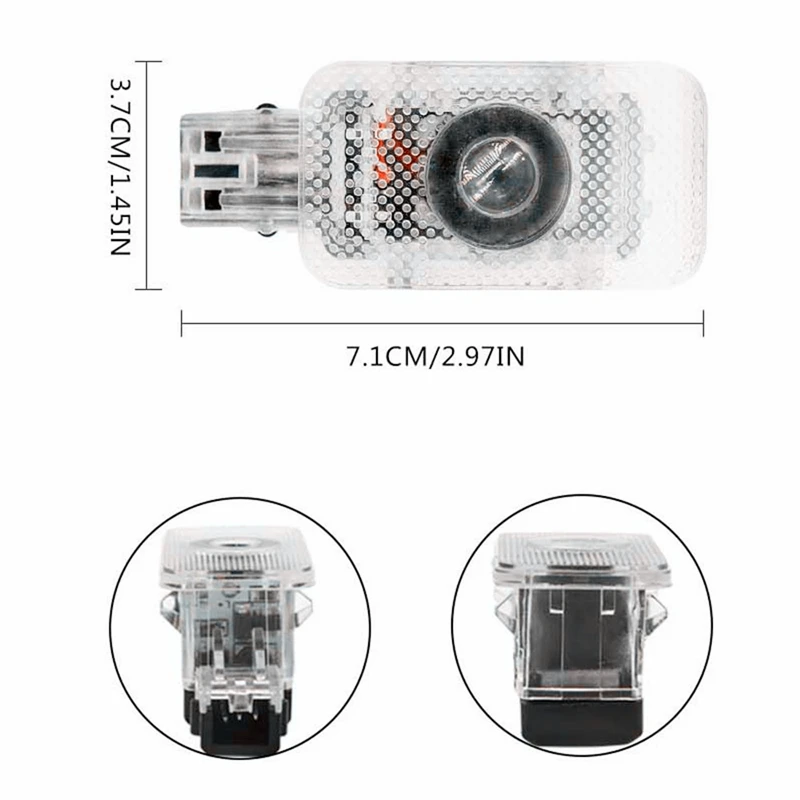 Lumière de courtoisie fantôme d\'ombre de porte de voiture à LED, accessoires de budgétaire, Volvo XC60, 2009, 2010, 2011, 2012, 2013, 2014, 2015,