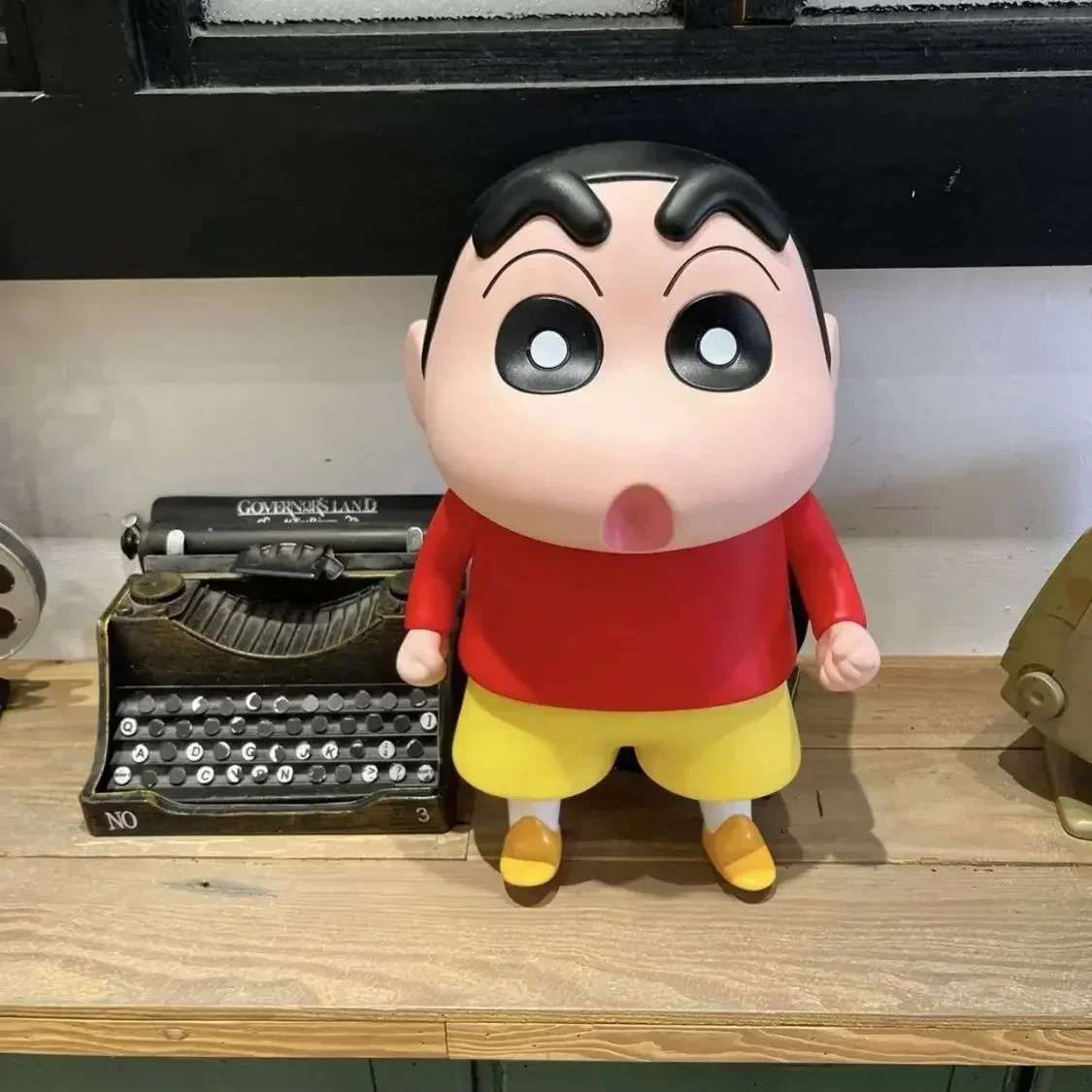 Crayon Shin-Chan Figura Grande, Série Periférica, Enfeite do Carro, Coleção de Bonecas, Anime, Presentes de Aniversário Limitados, 1:1, 40cm