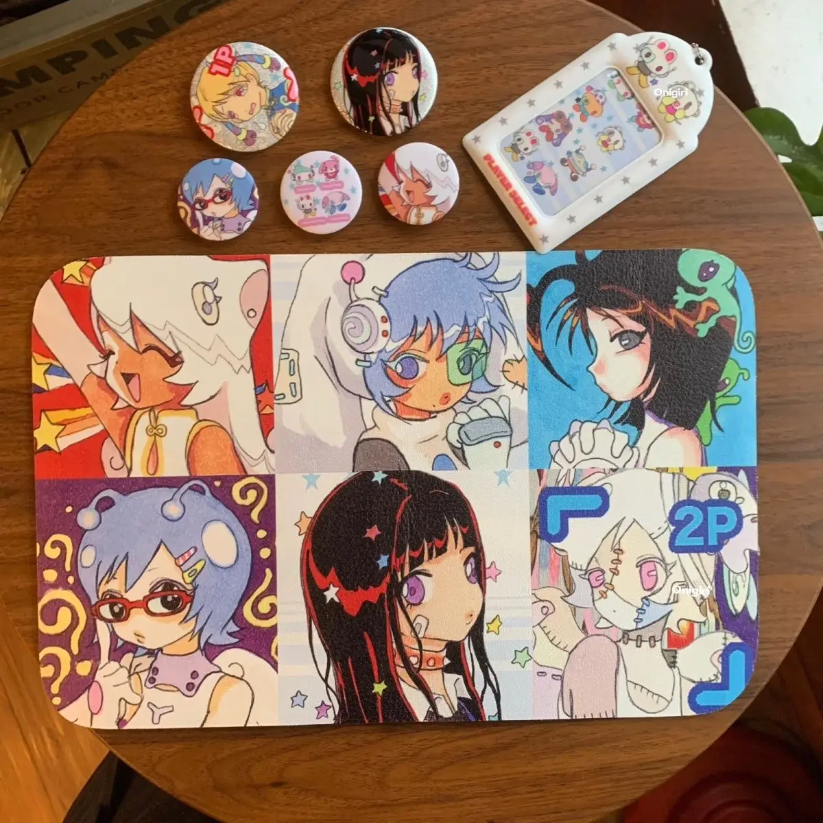 Simple Anime Orifrog Original Game Girl Leather Table Mat Waterproof New Leather Gaming Keyboard Mat For Girls Hearts Office Mat